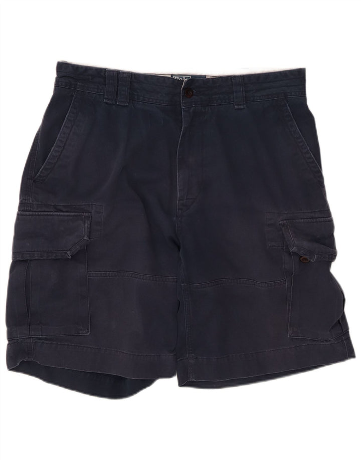 POLO RALPH LAUREN Męskie spodenki cargo W34, duże, granatowe, bawełniane