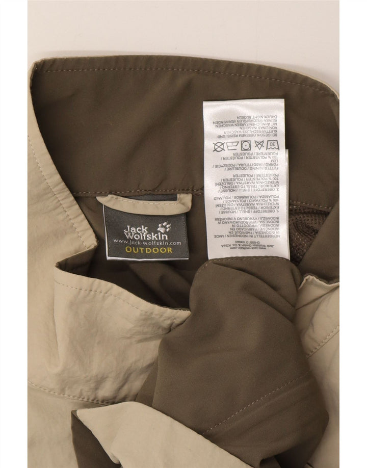 Bezrękawnik męski JACK WOLFSKIN UK 50 3XL Khaki, poliester z blokami kolorów