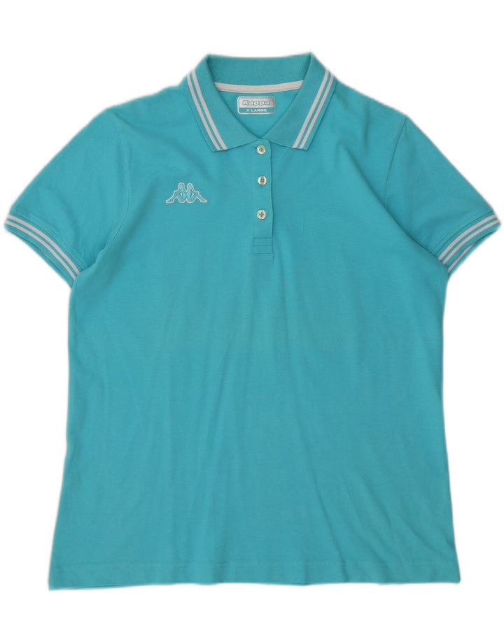 KAPPA Womens Polo Shirt UK 18 XL Blue