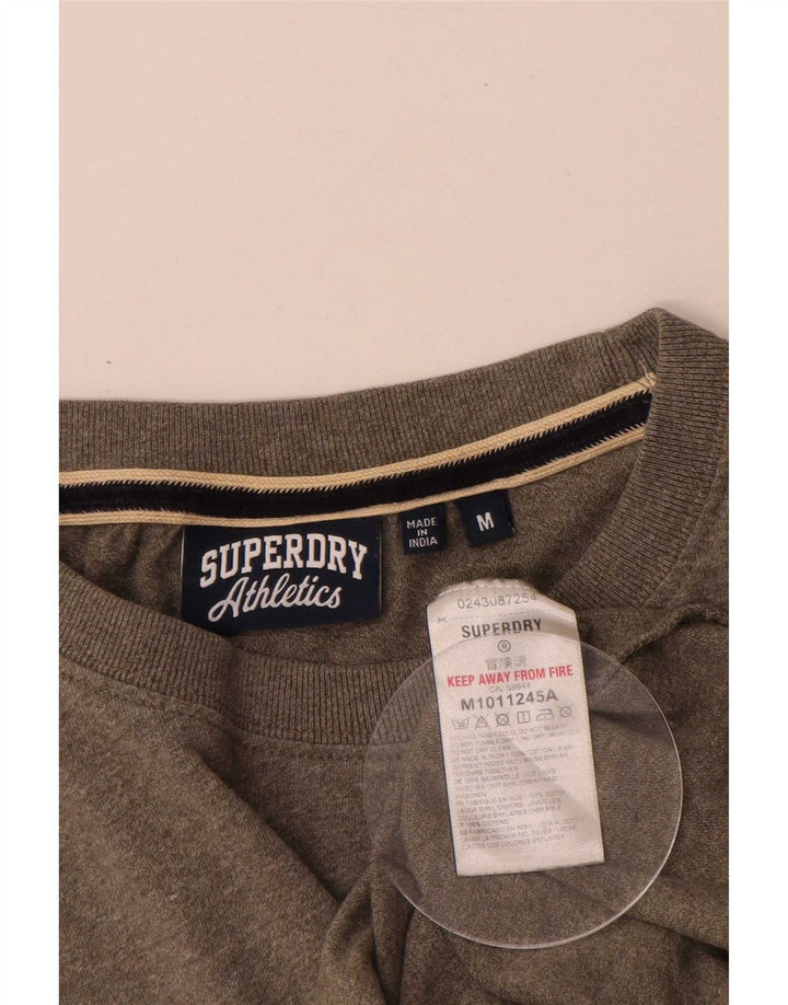 T-shirt męski Superdry, średni, bawełniany khaki z plamkami