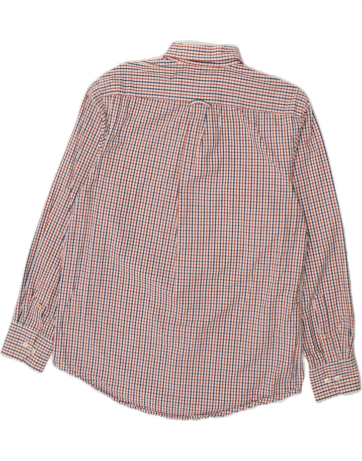 IZOD Mens Shirt Medium Red Check Cotton Vintage Izod and Second-Hand Izod from Messina Hembry 
