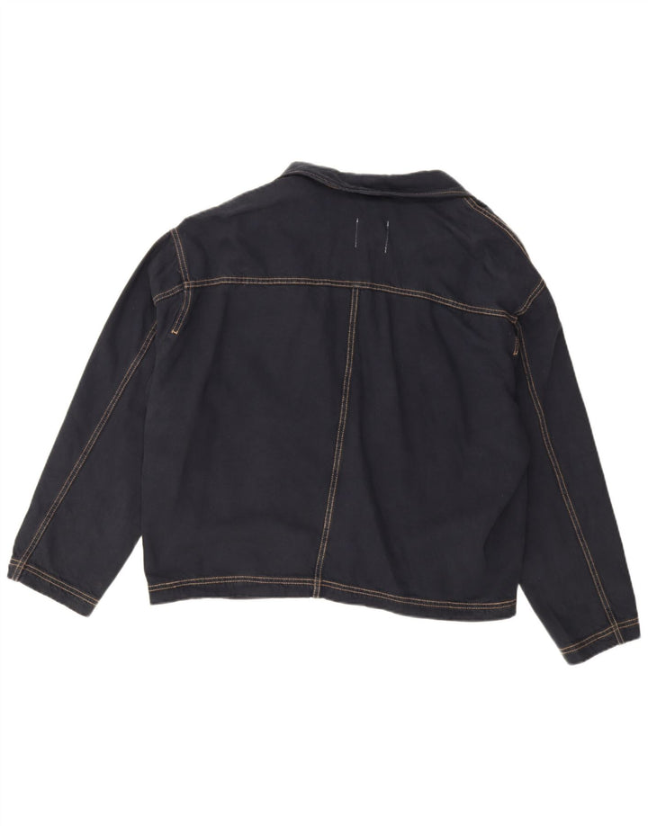 Damska marynarka dżinsowa Zara Oversize zapinana na 1 guzik UK 14 Średni granat