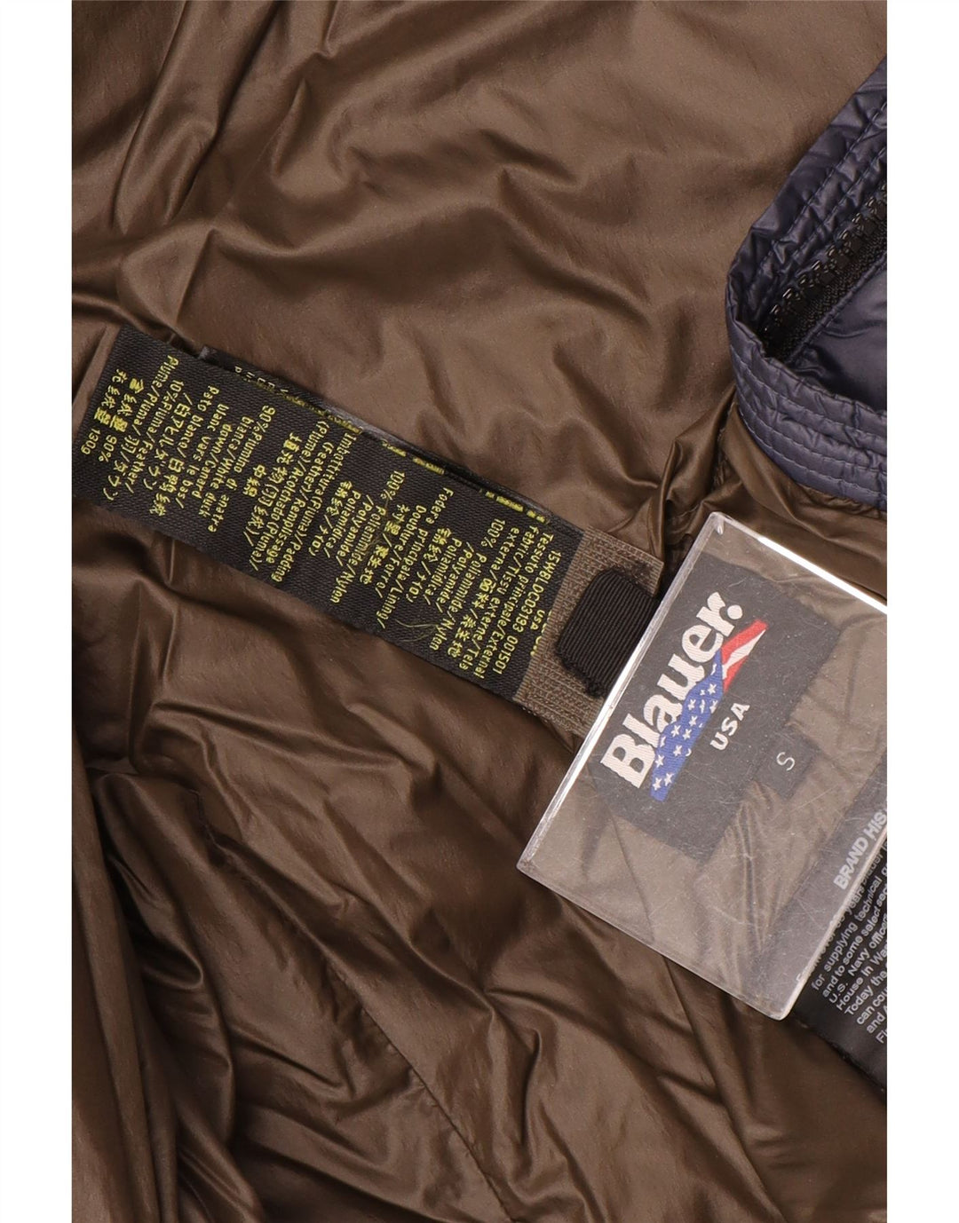 Damska kurtka z kapturem Blauer UK 10, mała, granatowa, nylonowa