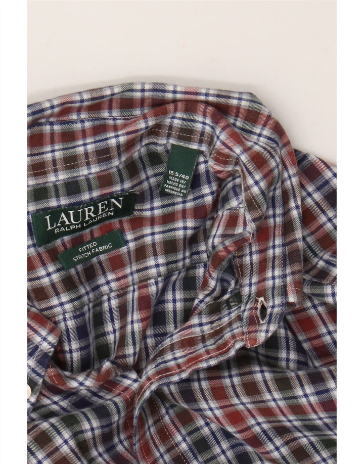 Męska koszula flanelowa Ralph Lauren, rozmiar 40, 15,5, średnia, wielobarwna