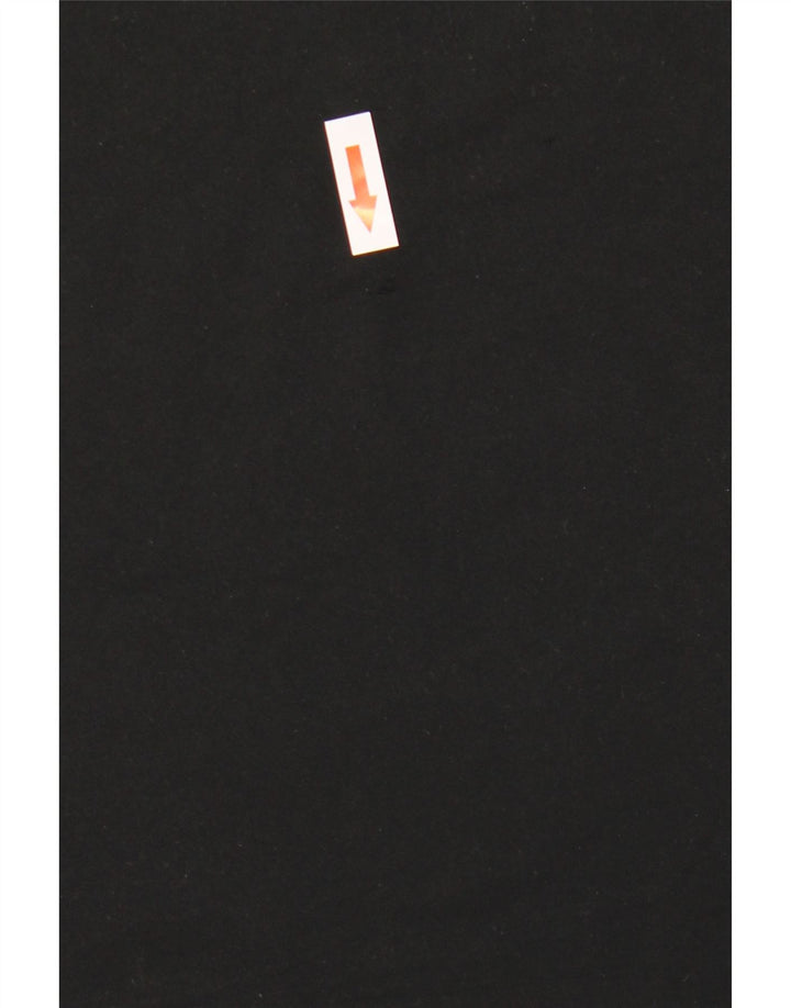 Under Armour Męski T-shirt Top, mały, czarny, z blokami kolorów, poliester