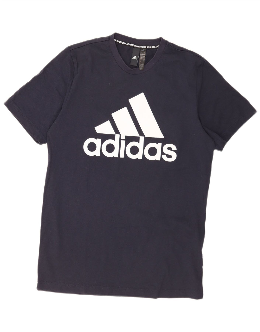 Męska koszulka graficzna Adidas Top Medium Granatowa, bawełniana