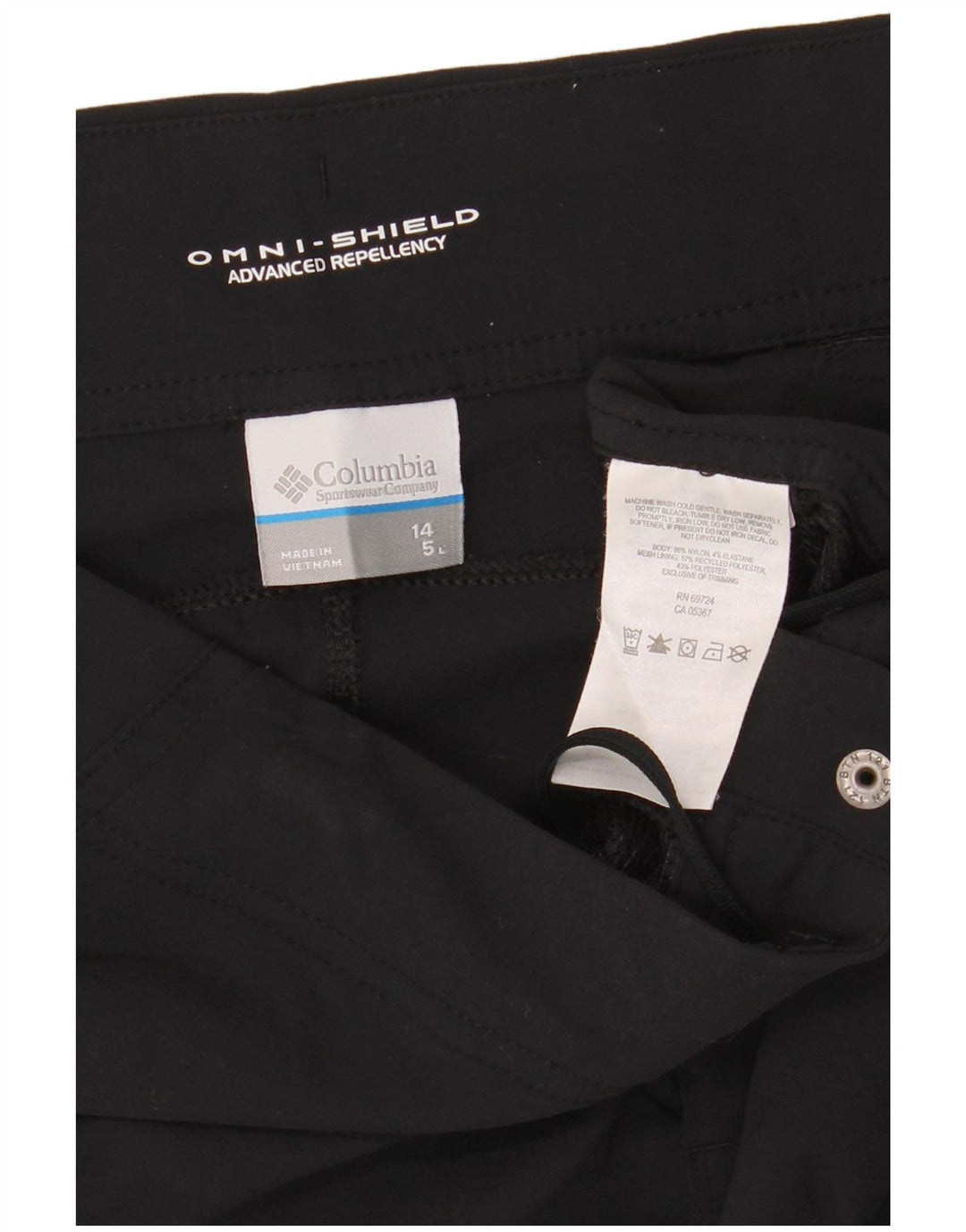 Damskie spodenki chino COLUMBIA Omni-Shield US 14 XL W36 Czarny nylon