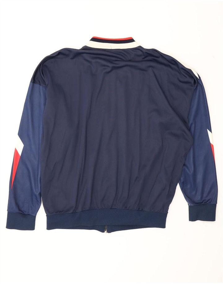 Umbro Męskie Cagliari 1990-1991 Dresowa kurtka górna duża granatowa
