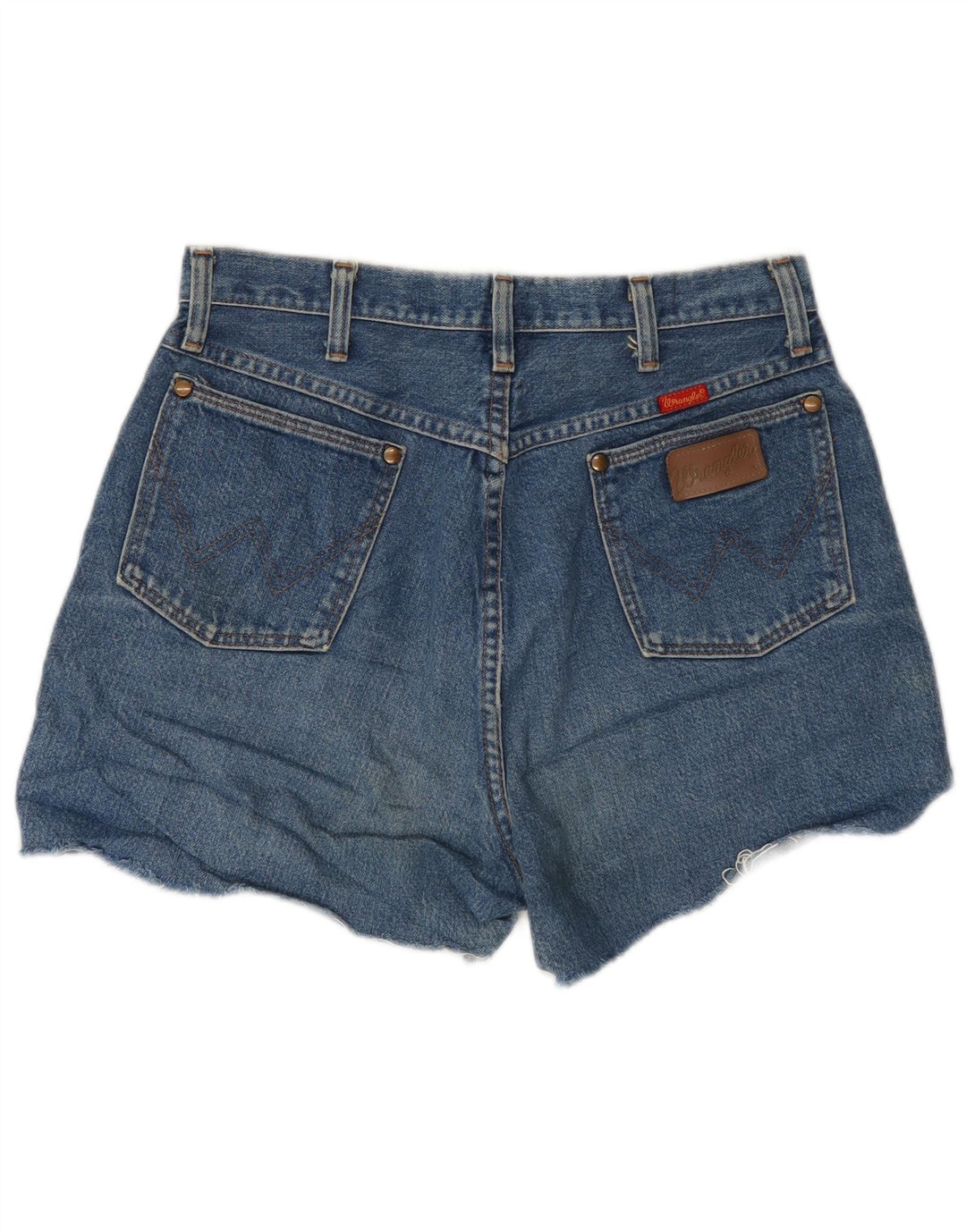 Damskie spodenki jeansowe Wrangler W30 Średni niebieski, bawełniany