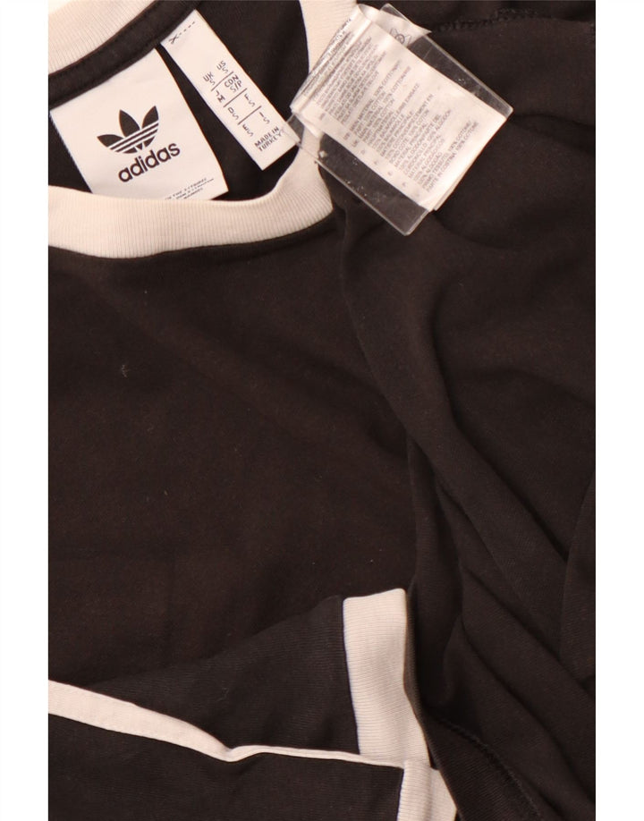 T-shirt męski ADIDAS, mały, czarny, bawełniany