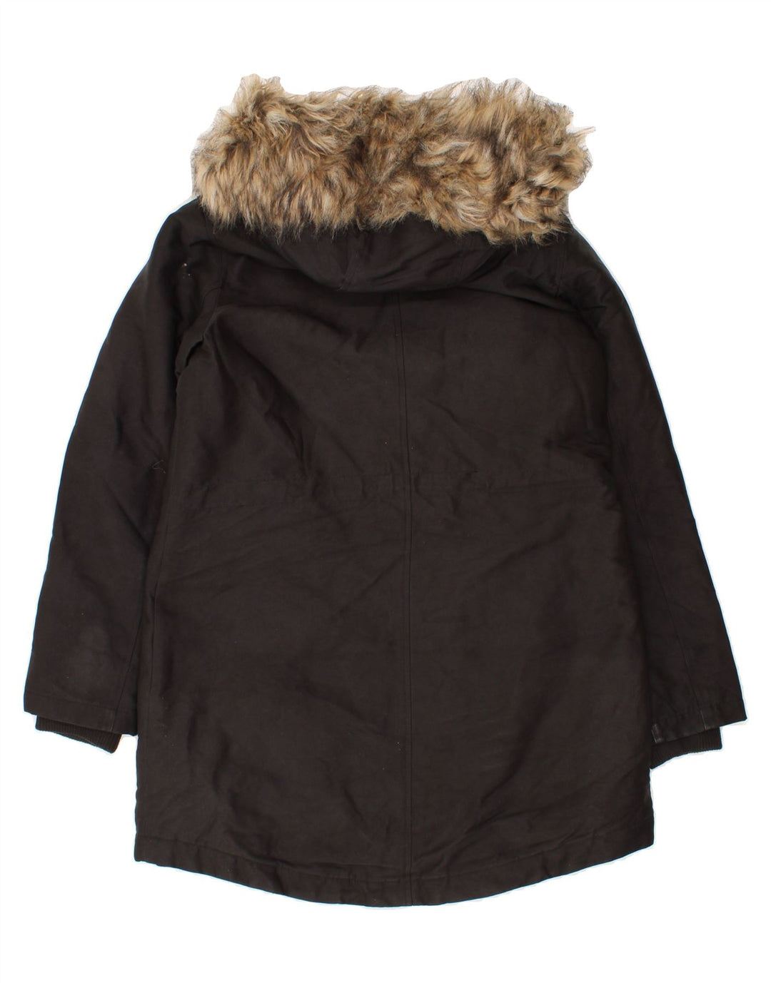 OASIS Womens Hooded Parka Jacket UK 10 Small Black Cotton Vintage Oasis and Second-Hand Oasis from Messina Hembry 