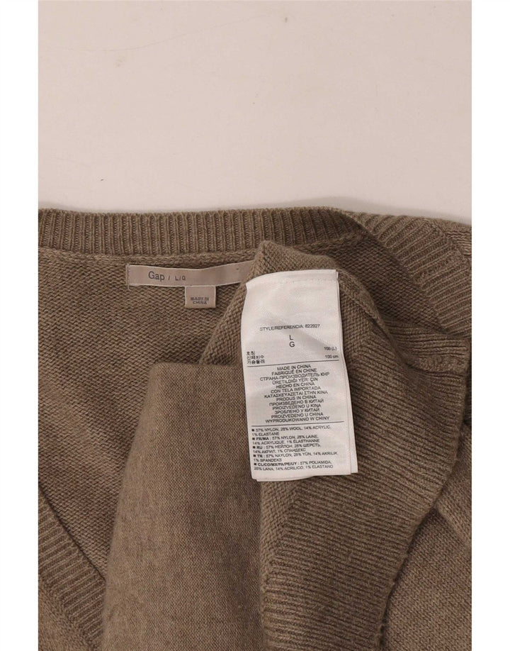 Sweter damski Gap Cardigan UK 16, duży, brązowy nylon
