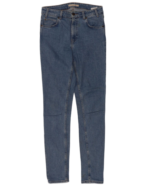 Damskie jeansy Levi's Skinny z wysokim stanem W28 L32 Niebieska bawełna