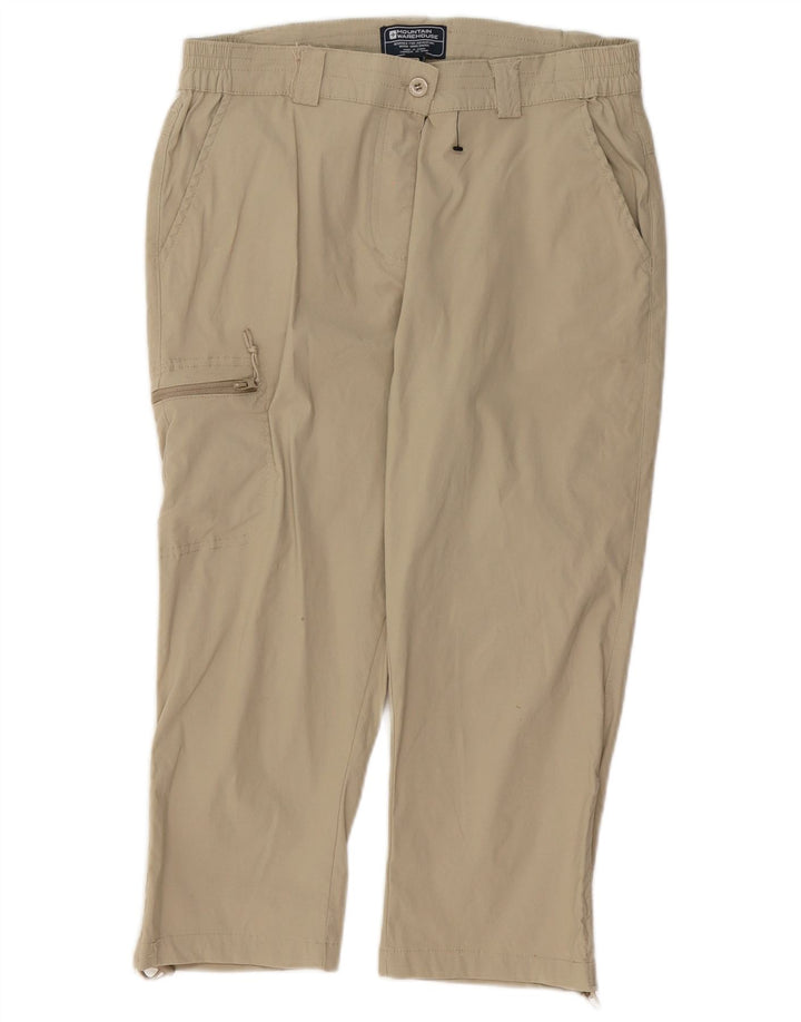 Spodnie damskie Mountain Warehouse Cargo Capri UK 12 Medium W30 L19 Beżowe