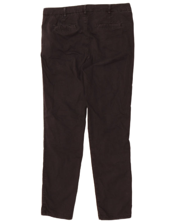 Spodnie damskie Benetton Slim Chino UK 12 Medium W32 L29 Czarna bawełna