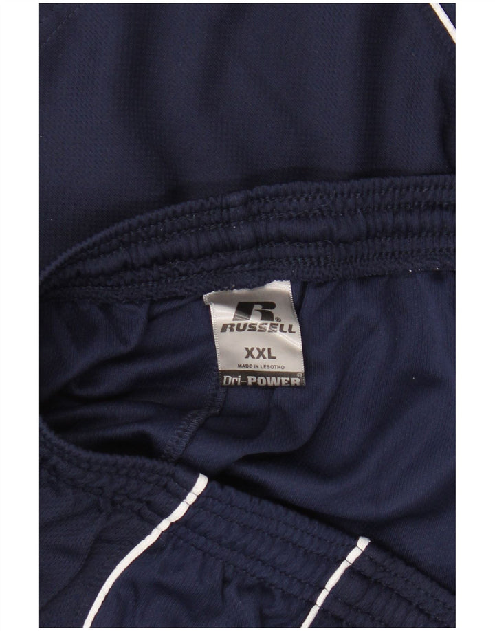 Męskie spodenki sportowe Russell Athletic 2XL, granatowy, poliester
