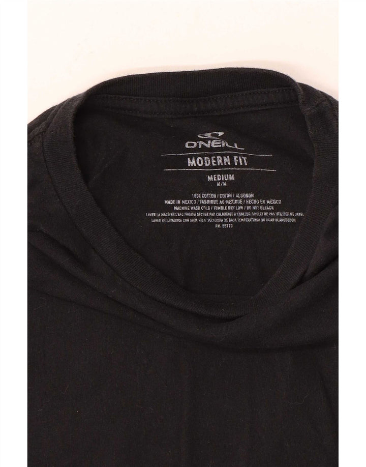 Męski T-shirt z grafiką O'Neill o nowoczesnym kroju, średni czarny, bawełniany
