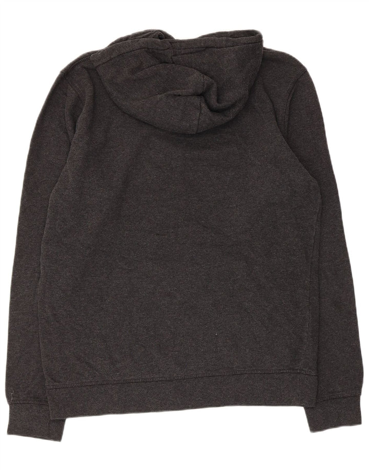 Męski sweter z kapturem Quiksilver z grafiką, duży, szary, bawełniany