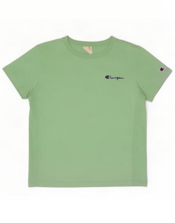 T-shirt damski Champion Top UK 14 Medium Green Cotton