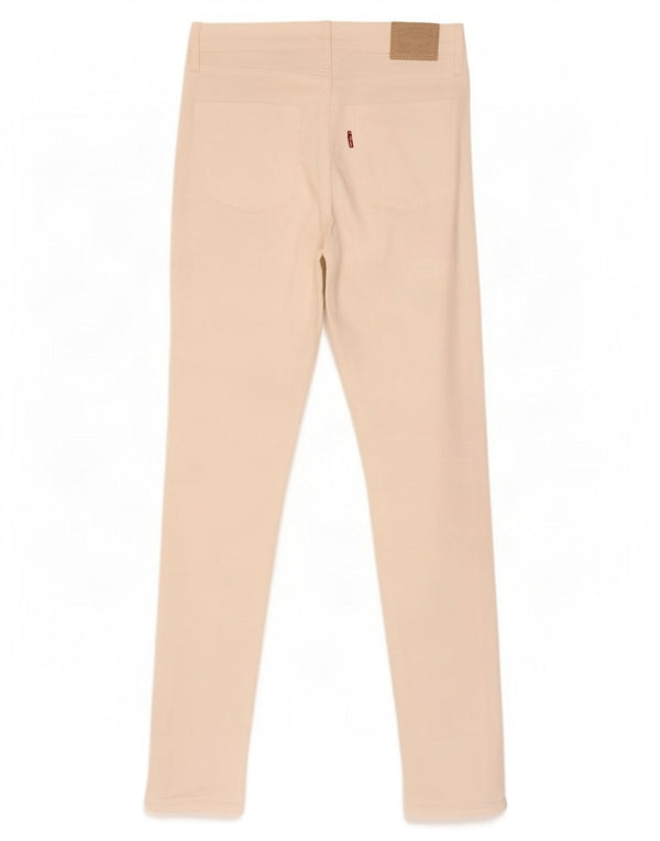 Damskie jeansy Levi's 721 z wysokim stanem W26 L32 Biała bawełna