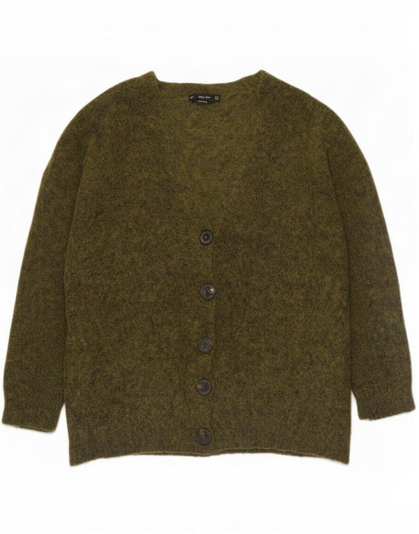 Sweter damski Zara, UK 14, średni khaki, nakrapiany