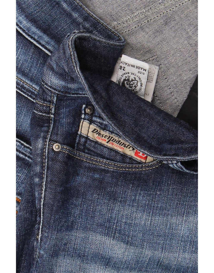 Damskie jeansy rozkloszowane Diesel W28 L32 Niebieskie bawełniane