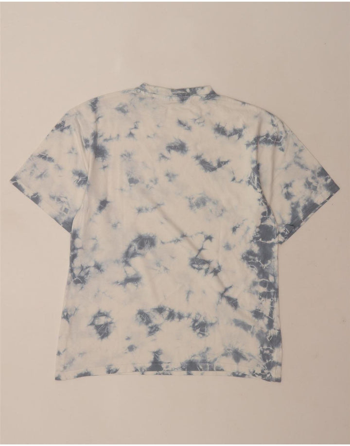 T-shirt męski Pull & Bear, top XS, biały Tie Dye, bawełniany
