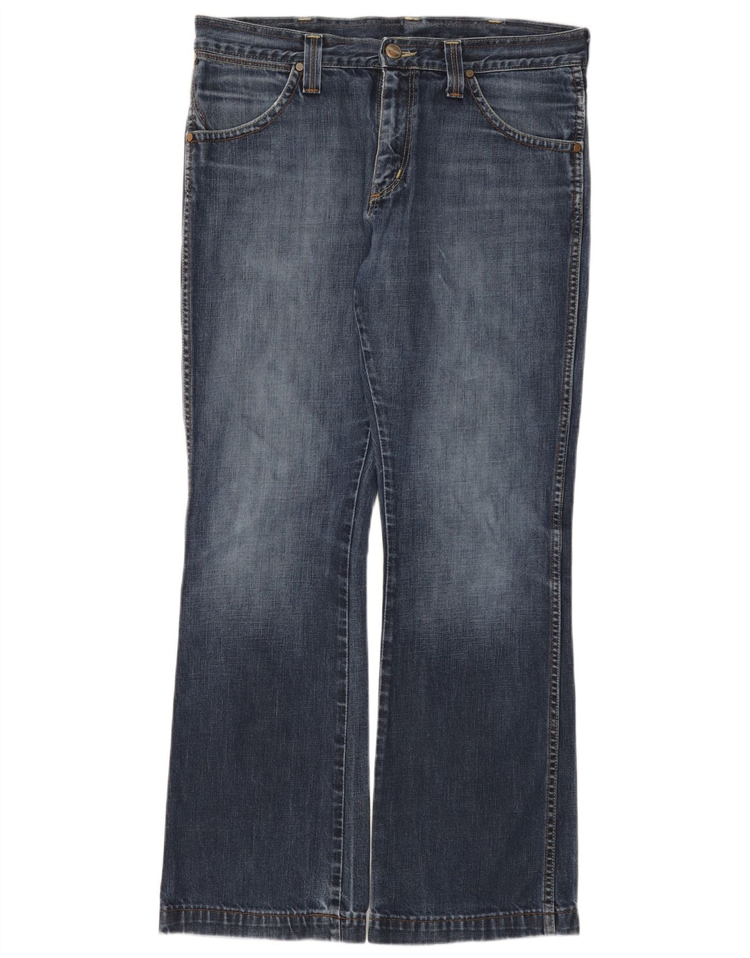 Wrangler Męskie dżinsy Dayton Bootcut W34 L32 Niebieskie bawełniane