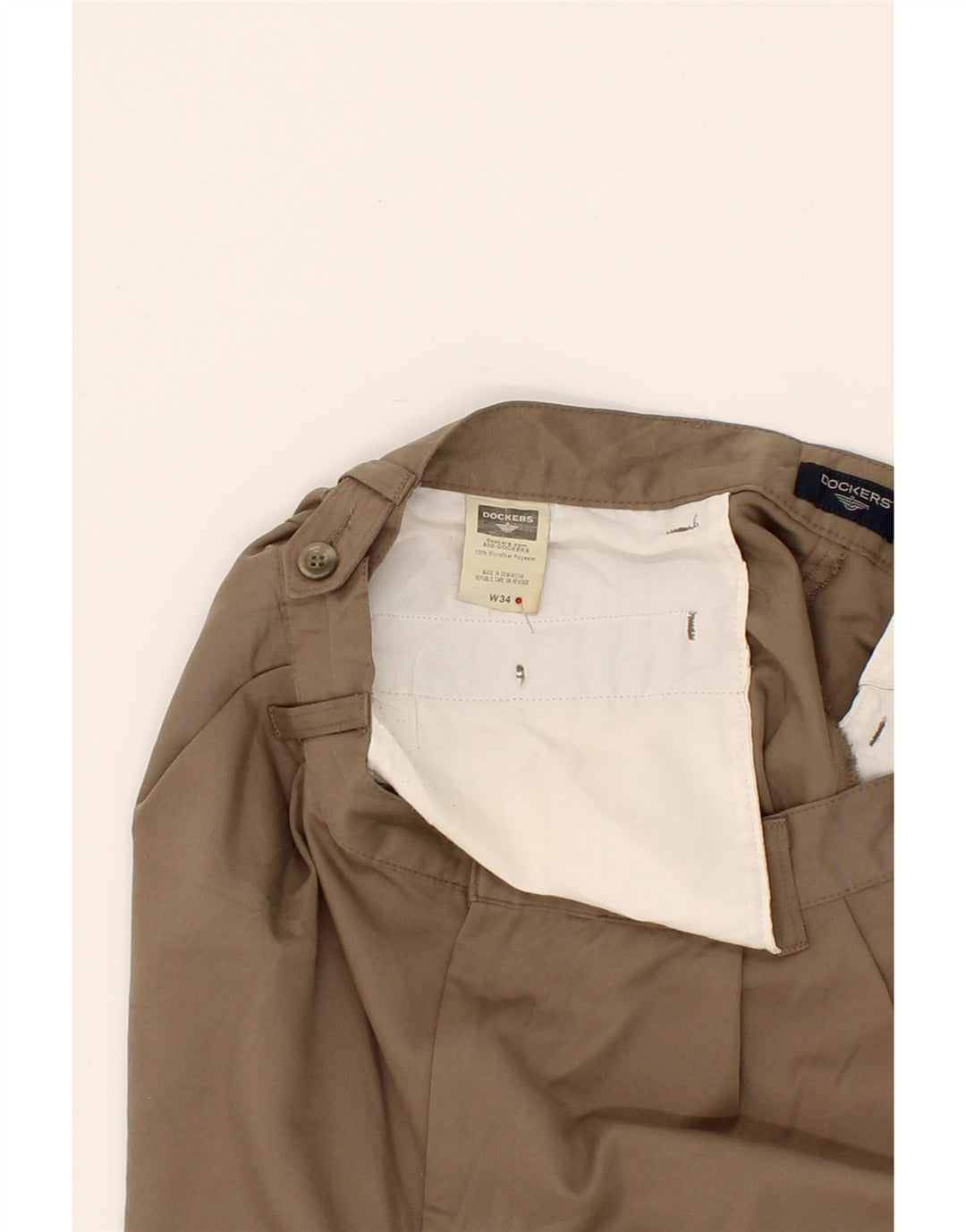 DOCKERS Mens Pegged Chino Shorts W34 Large Brown Cotton Vintage Dockers and Second-Hand Dockers from Messina Hembry 