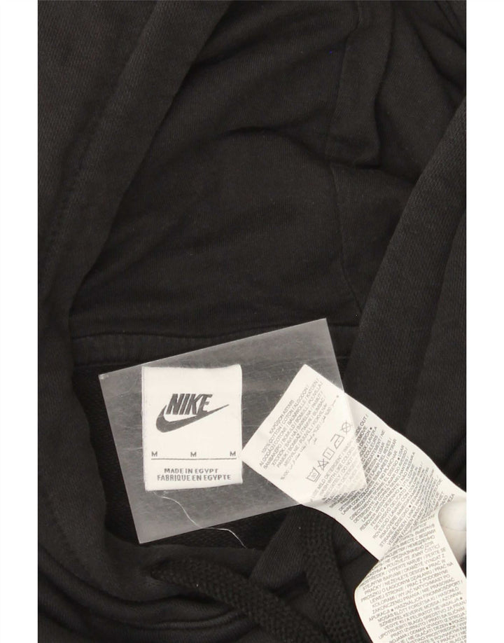 Męski sweter z kapturem Nike z grafiką, średni czarny, bawełniany