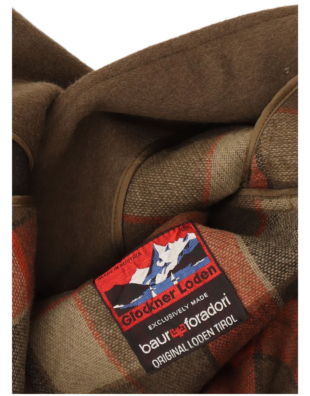 Glockner Loden Damski płaszcz wojskowy oversize UK 14 Medium Khaki