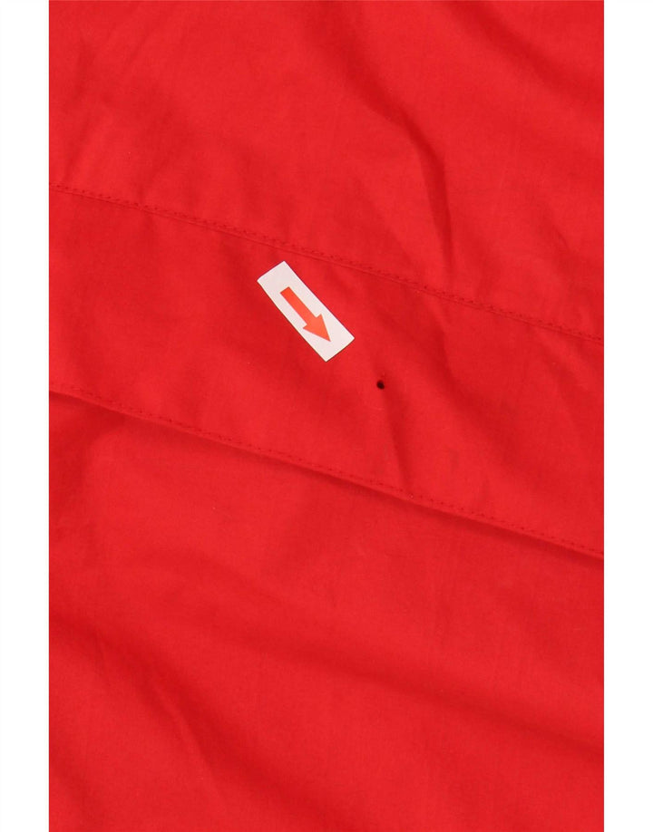Damski płaszcz oversize Puffa UK 18 XL z poliestru w kolorze czerwonym