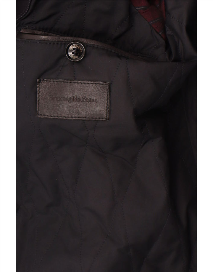 Męska marynarka zapinana na 2 guziki Ermenegildo Zegna IT 48 Średni granatowy Classi