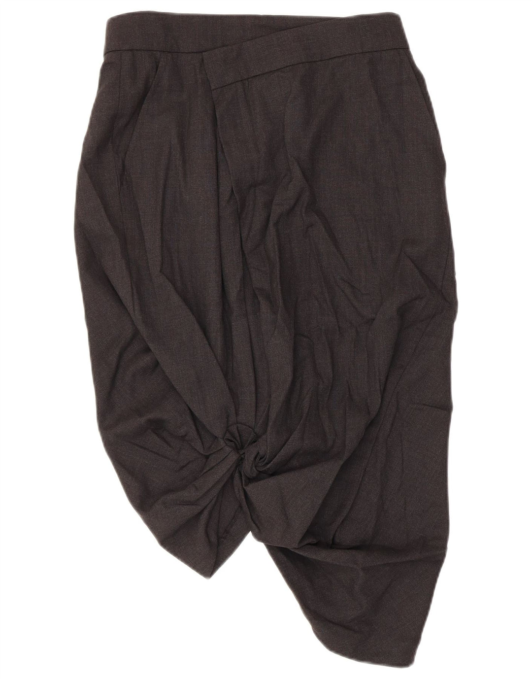 Spódnica bąbelkowa damska Max Mara UK 10 Small W30 Szara dziewicza wełna