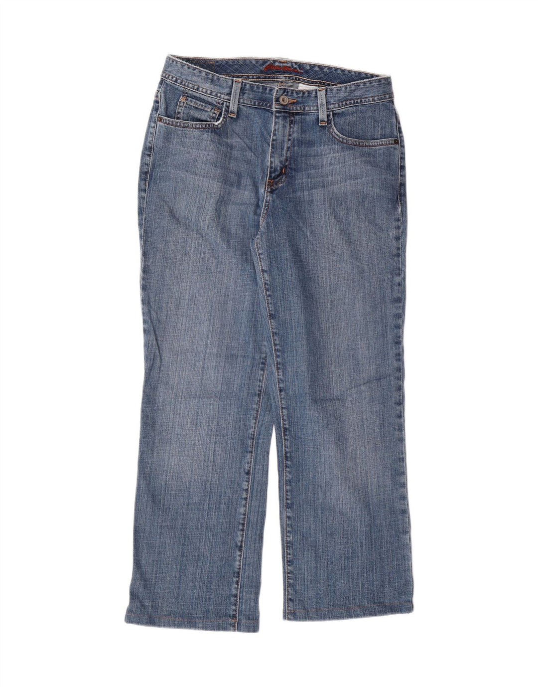 EDDIE BAUER Damskie proste dżinsy US 8 Medium W30 L25, 28 Niebieskie bawełniane