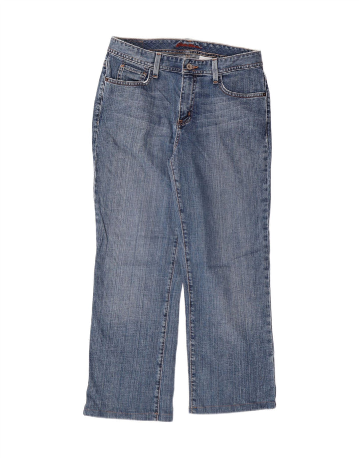 EDDIE BAUER Damskie proste dżinsy US 8 Medium W30 L25, 28 Niebieskie bawełniane