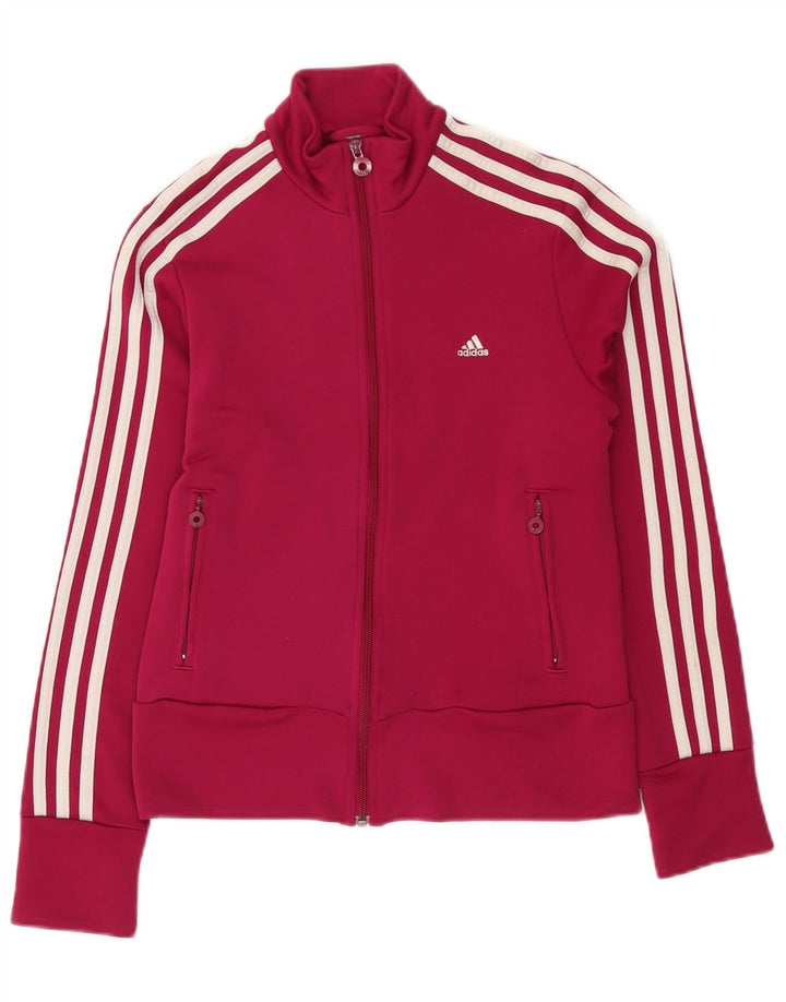 Damska bluza dresowa Adidas UK 14 Średni różowy poliester