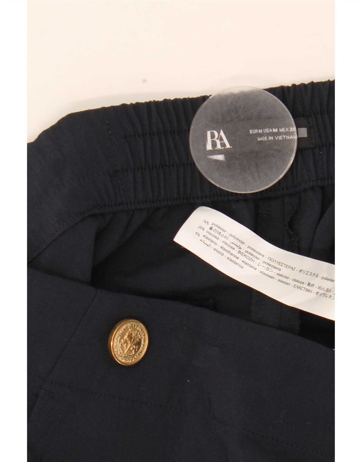 Damskie zwężane spodnie chino Zara, średnie W28 L26, granatowe, poliestrowe