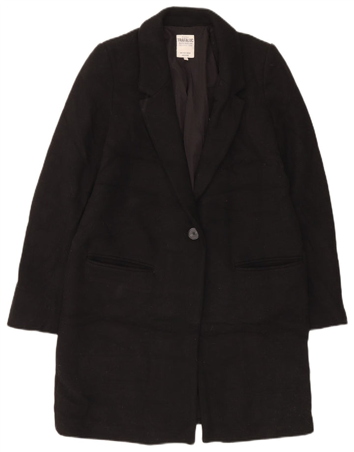 Płaszcz damski Zara UK 10 Small, czarny, wełniany