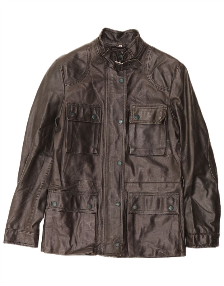 Damska kurtka skórzana Suprema IT 42 Średnia czarna skóra