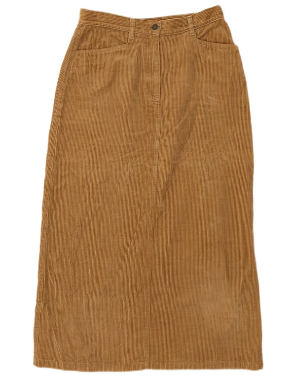 Hess Natur Damska spódnica sztruksowa z wysokim stanem EU 38 Medium W28 Beżowa