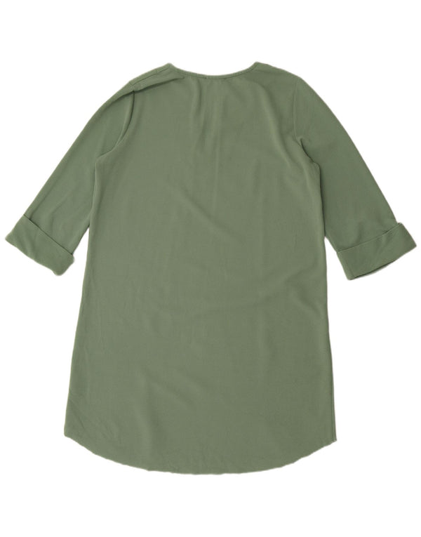 Damska sukienka oversize z rękawem 3/4 Zara UK 10 Small Green