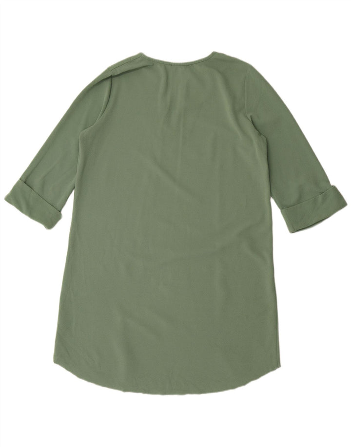 Damska sukienka oversize z rękawem 3/4 Zara UK 10 Small Green