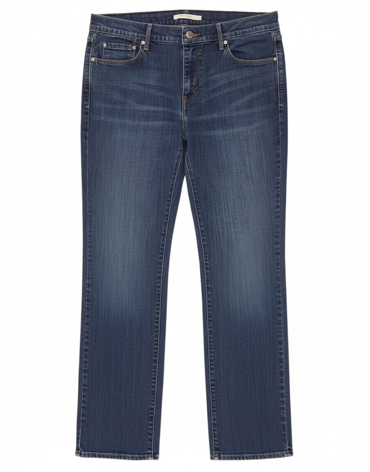 Damskie jeansy Levi's 505 Straight W31 L32 Niebieskie bawełniane