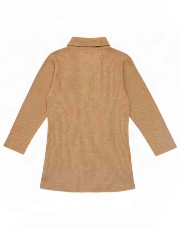 Zara Womens Top 3/4 Sleeve UK 12 Medium Beige