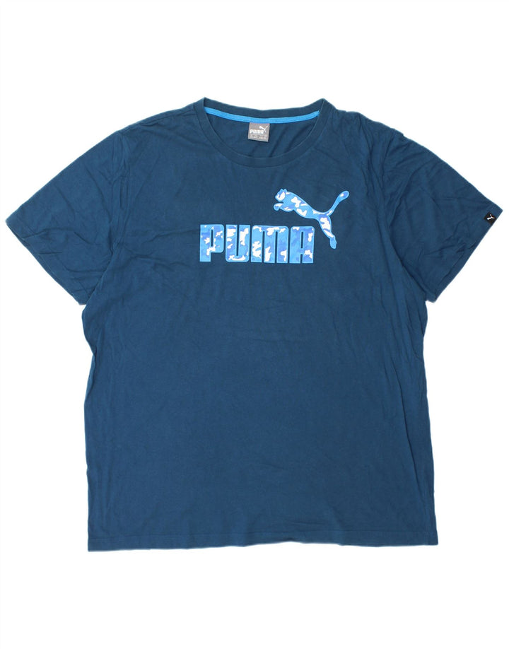 Męski T-shirt z grafiką PUMA Top 2XL Granatowy