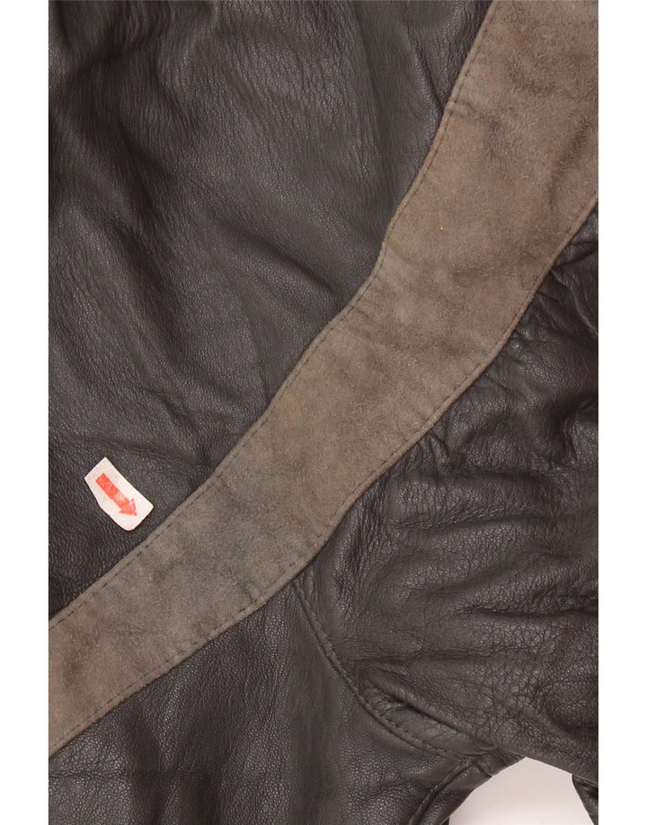 Kurtka damska Lavorazione Artigiana IT 44 Skóra w kolorze średniej szarości