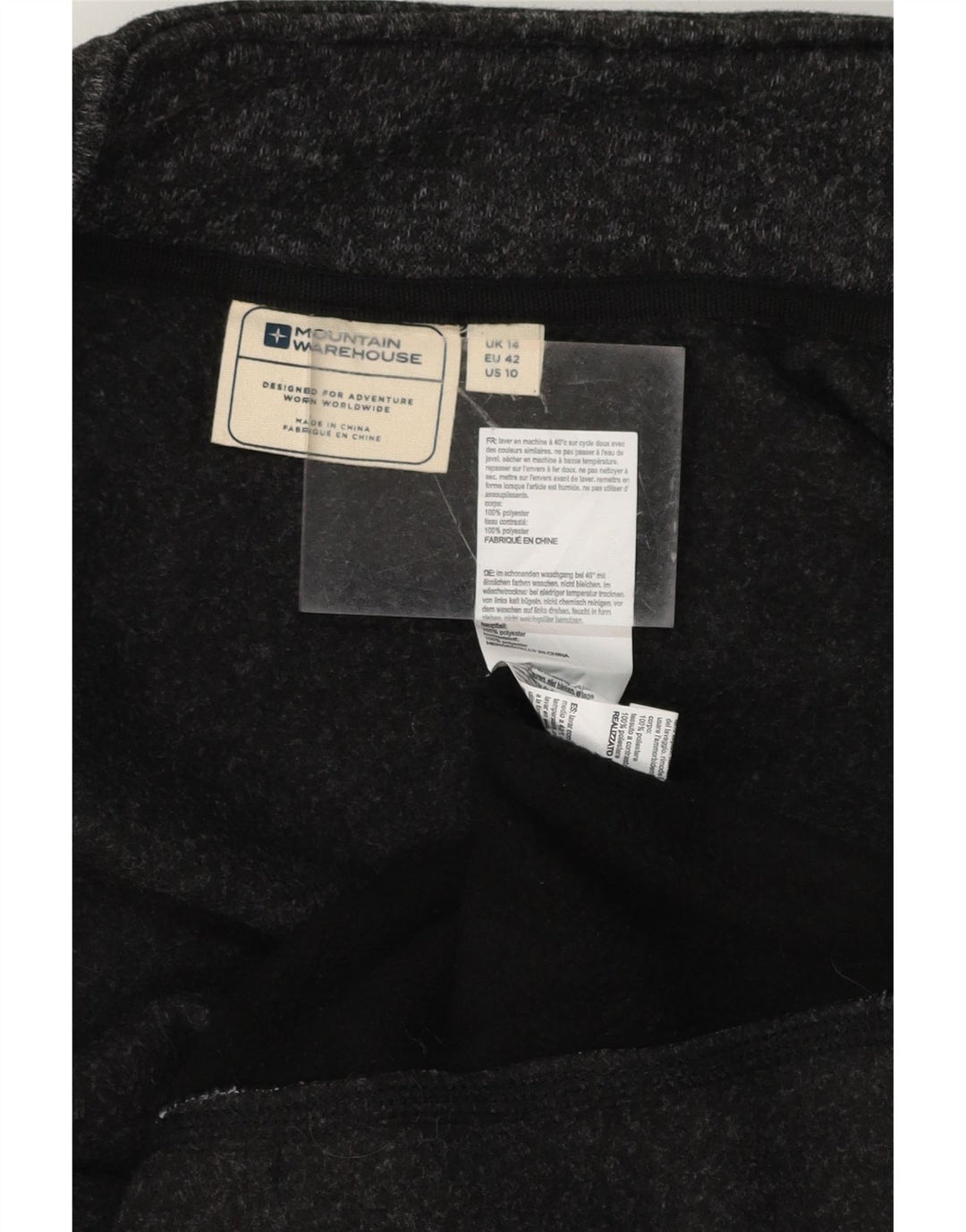 MOUNTAIN WAREHOUSE Womens Tracksuit Top Jacket UK 14 Large Grey Vintage Mountain Warehouse and Second-Hand Mountain Warehouse from Messina Hembry 