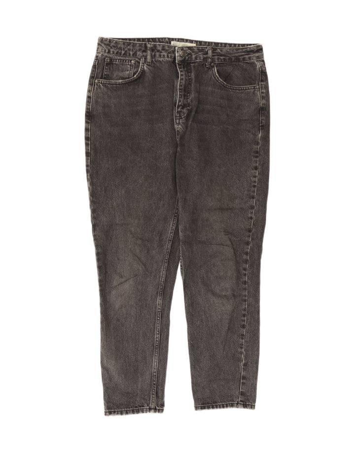 Damskie jeansy zwężane Topshop Mom W34 L26 Szare