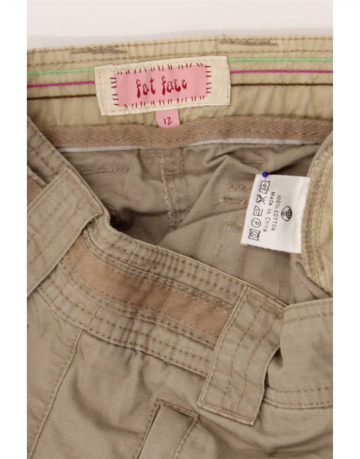 Damskie spodenki cargo Fat Face UK 12 Medium W30, bawełna khaki